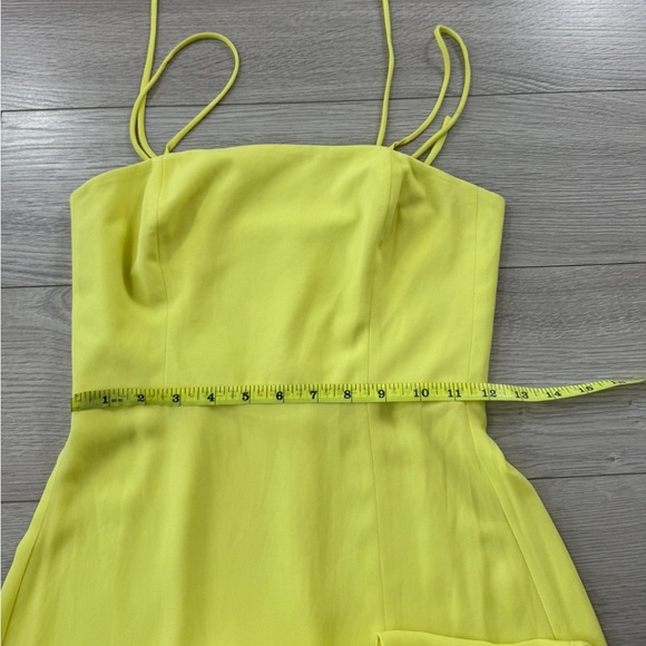 Park & Fifth Neon Yellow Midi Spaghetti Strap Dress - Picture 13 of 15